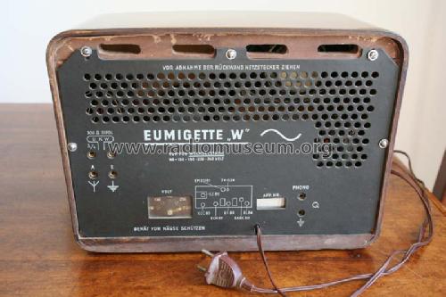 Eumigette 382W ; Eumig, Elektrizitäts (ID = 874261) Radio