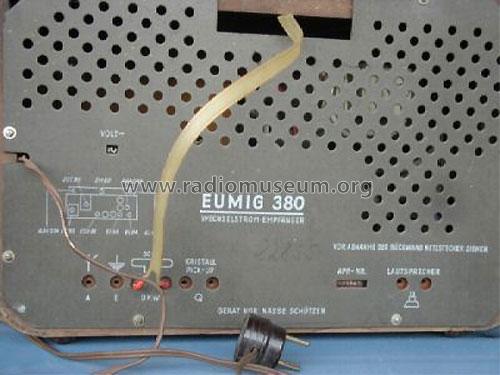 Eumigo 380W; Eumig, Elektrizitäts (ID = 223330) Radio