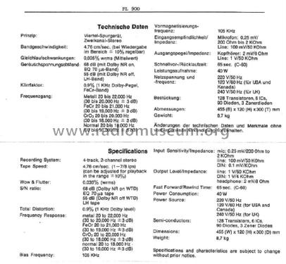 FL-900; Eumig, Elektrizitäts (ID = 1777093) Enrég.-R