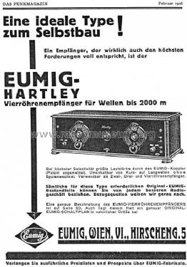 Hartley IV 5475/330; Eumig, Elektrizitäts (ID = 35890) Radio