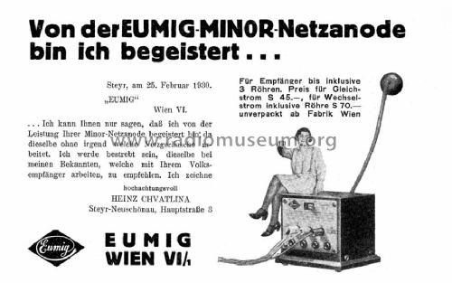 Minor ; Eumig, Elektrizitäts (ID = 1177867) Power-S