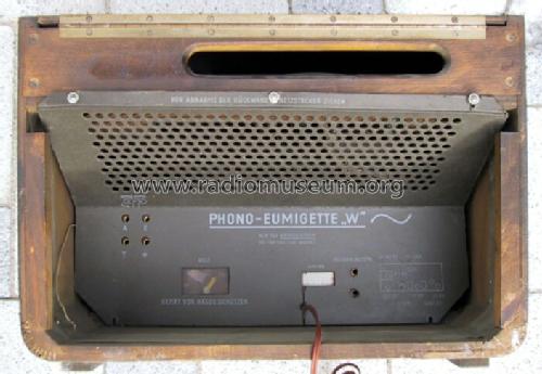 Phono-Eumigette 384W; Eumig, Elektrizitäts (ID = 72302) Radio