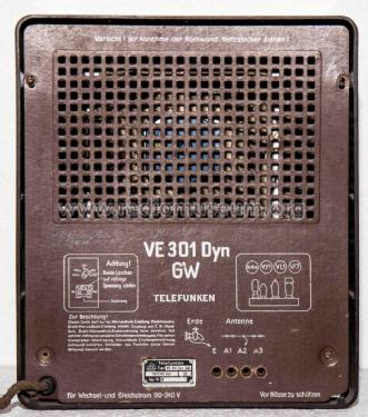 Volksempfänger VE 301 Dyn GW; Telefunken (ID = 2239717) Radio