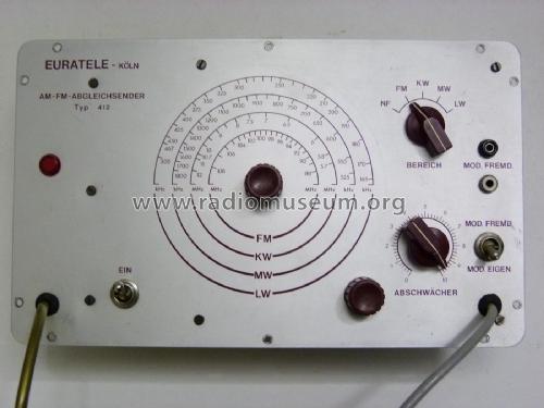 AM-FM-Abgleichsender 412; Euratele, Radio- (ID = 1810337) teaching