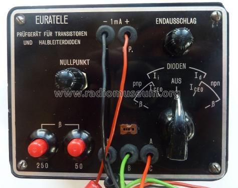 Prüfgerät für Transistoren und Halbleiterdioden ; Euratele, Radio- (ID = 1832506) teaching