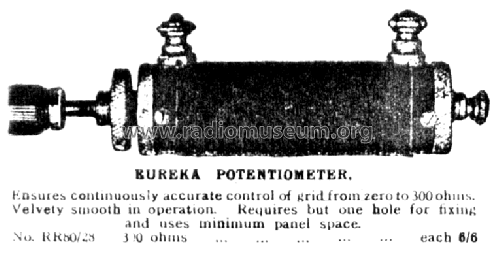 Eureka Potentiometer ; Portable Utilities (ID = 671761) Radio part