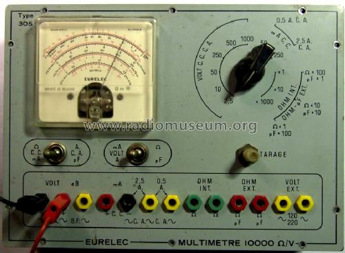 Multimètre 305; Eurelec - Institut (ID = 1307516) Equipment
