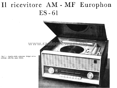 ES61; Europhon; Milano (ID = 1528821) Radio