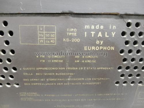 KS-200; Europhon; Milano (ID = 2877195) Radio