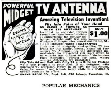 All Frequency TV Antenna ; Evans Radio Co.; (ID = 1016119) Antenny