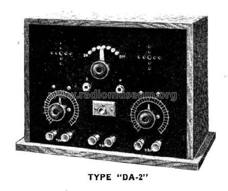 Detector and One Stage Amplifier Type DA-2; Evansville Radio (ID = 979725) mod-pre26