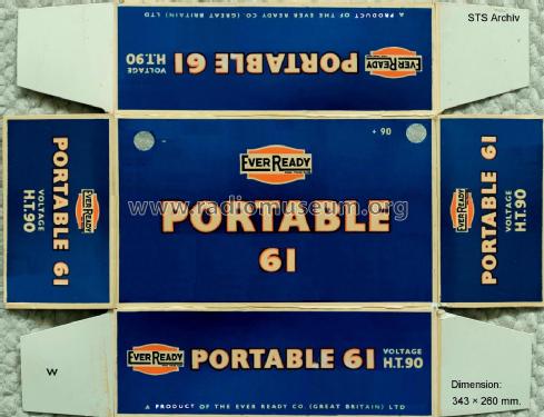 Portable 61; Ever Ready Co. GB (ID = 2658124) Strom-V