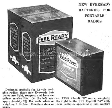 Eveready Light Duty 'B' Battery PR45; Ever-Ready/Eveready (ID = 2478816) Power-S