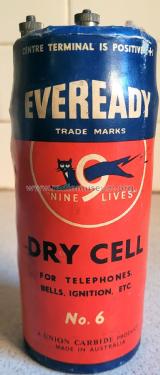 Eveready No. 6 Dry Cell ; Ever-Ready/Eveready (ID = 2855227) Strom-V