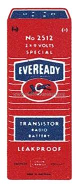 Transistor Radio Battery 2512; Ever-Ready/Eveready (ID = 2477489) Power-S