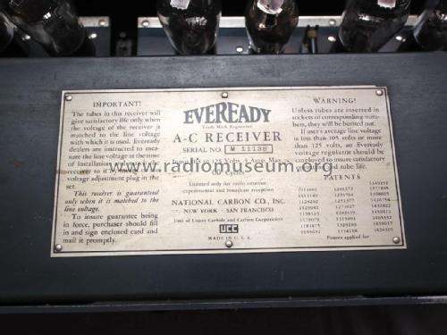 Eveready A-C Receiver Model 2; Eveready Ever Ready, (ID = 2657226) Radio