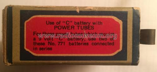 Radio 'C' Battery 771 ; Eveready Ever Ready, (ID = 2520235) Power-S