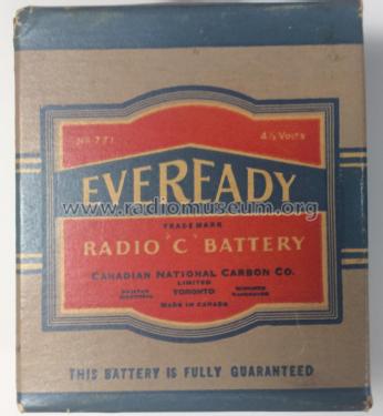 Radio 'C' Battery 771; Eveready Ever Ready, (ID = 2520229) Power-S