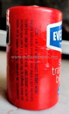 Size D Transistor Battery No. 1050 NEDA 13; Eveready Ever Ready, (ID = 2958985) Power-S