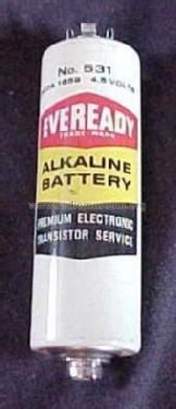 Alkaline Battery - 4.5 Volts - Premium Electronic - Transistor Service 531 - NEDA 1659; Eveready Ever Ready, (ID = 1849025) A-courant