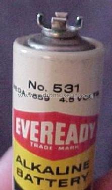 Alkaline Battery - 4.5 Volts - Premium Electronic - Transistor Service 531 - NEDA 1659; Eveready Ever Ready, (ID = 1849028) A-courant