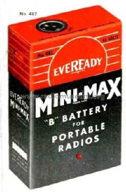B battery 482; Eveready Ever Ready, (ID = 2173494) A-courant