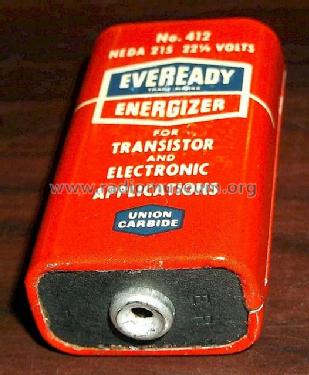 Electronic and Transistor Radio Battery No. 412, 22,5 Volts; Eveready Ever Ready, (ID = 1733093) Power-S