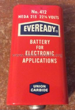 Electronic and Transistor Radio Battery No. 412, 22,5 Volts; Eveready Ever Ready, (ID = 1742466) Power-S