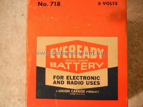 For Electronic And Radio Uses - 6 Volts 718; Eveready Ever Ready, (ID = 1736825) Power-S