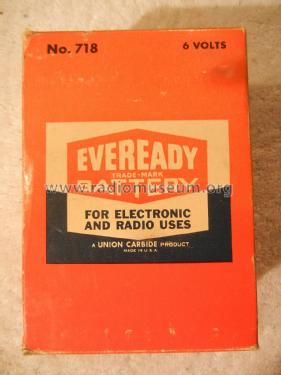 For Electronic And Radio Uses - 6 Volts 718; Eveready Ever Ready, (ID = 1736829) Power-S