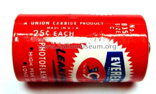 Photoflash Battery Nine Lives No 835 Size C; Eveready Ever Ready, (ID = 1406104) Power-S