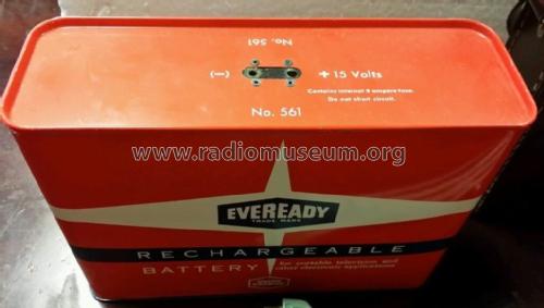 Rechargeable Battery - for portable television and other electronic appliances - +15V 561; Eveready Ever Ready, (ID = 1734017) Power-S