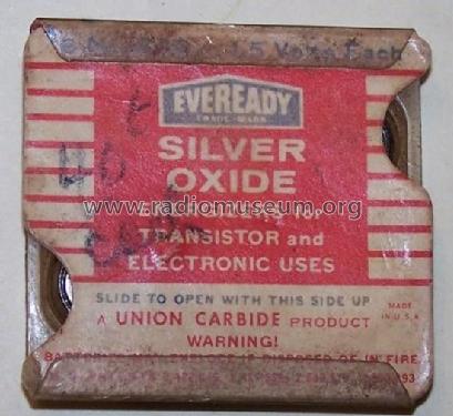 Silver Oxide - Energizers for Transistor and Electronic Uses - 1,5 Volts No. 376; Eveready Ever Ready, (ID = 1743547) Power-S