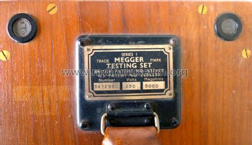 Megger Series 1 ; Evershed & Vignoles (ID = 1462998) Equipment