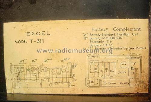 Super T-311; Excel Corp. of (ID = 1633048) Radio