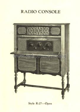 Radio Console Style R-27; Excello Products (ID = 1296127) Cabinet