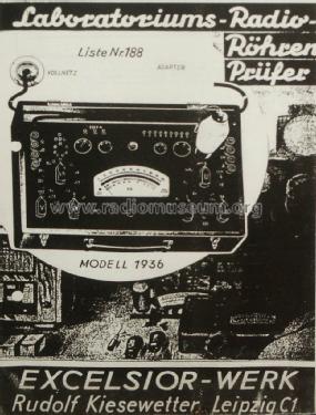 Röhrenmessgerät Modell 1934; Excelsiorwerk; (ID = 1239026) Equipment