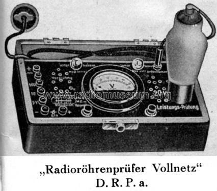 Vollnetz Radioröhrenprüfer ; Excelsiorwerk; (ID = 1991874) Equipment