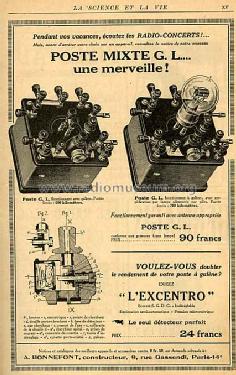 Détecteur à galène 'Excentro' ; Bonnefont, A. (ID = 86190) Radio part