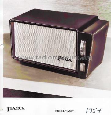 660V Deluxe ; Fada Radio & (ID = 1665054) Radio