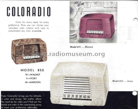 855V 'Coloradio' ; Fada Radio & (ID = 1665134) Radio