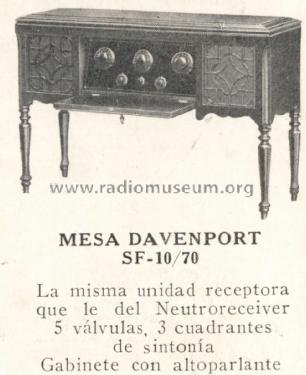 Davenport SF10-70; Fada Radio & (ID = 2722511) Radio