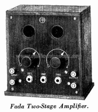 Detector and Two-Stage Amplifier 105-A; Fada Radio & (ID = 969078) mod-pre26