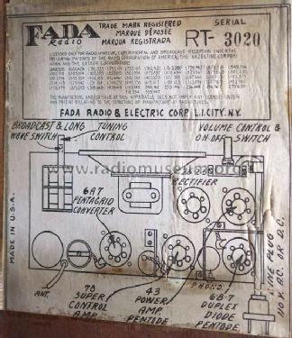 110 Fadalette Ch= RT; Fada Radio & (ID = 1655384) Radio
