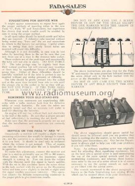 January 1927 FADA-SALES Radio Magazine ; Fada Radio & (ID = 1113526) Paper