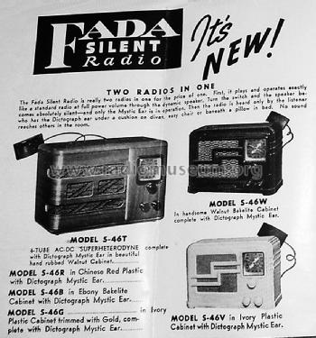 S-46B ; Fada Radio & (ID = 1626611) Radio