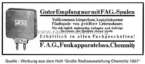 Steckspule ; FAG Funk-Apparatebau (ID = 315769) Radio part