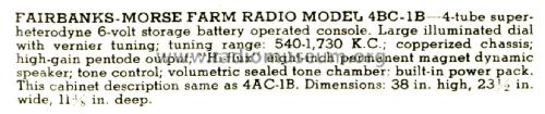 4BC1B Ch= 4B; Fairbanks, Morse & (ID = 1838536) Radio