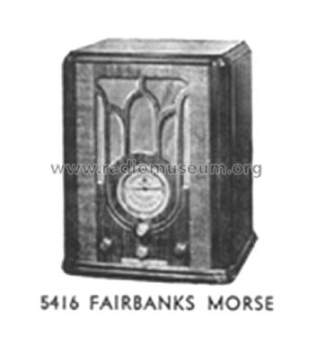 5416; Fairbanks, Morse & (ID = 1144758) Radio