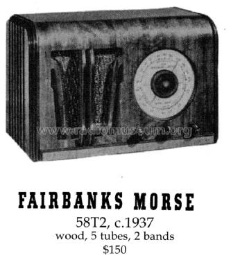 58-T-2 Ch= 58; Fairbanks, Morse & (ID = 1389655) Radio